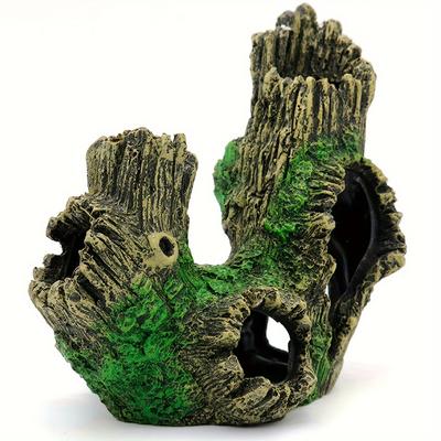 TEMU 1pc Crystal Shrimp Shelter House, Breeding House, Tree Roots, Sediment Wood, Play House, Hollow Tree Cave, Aquarium Resin Crafts