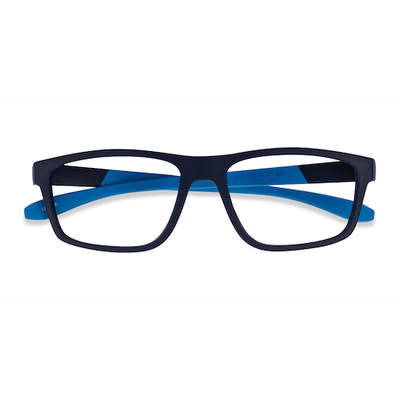 Unisex s rectangle Matte Dark Blue Plastic Prescription eyeglasses - Eyebuydirect s ARNETTE Laflor