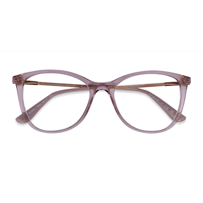 Female s square Clear Pink Plastic Prescription eyeglasses - Eyebuydirect s Vogue Eyewear VO5562