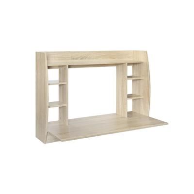 Wandschreibtisch 110x75x48 cm Helles Holz MDF ML Design