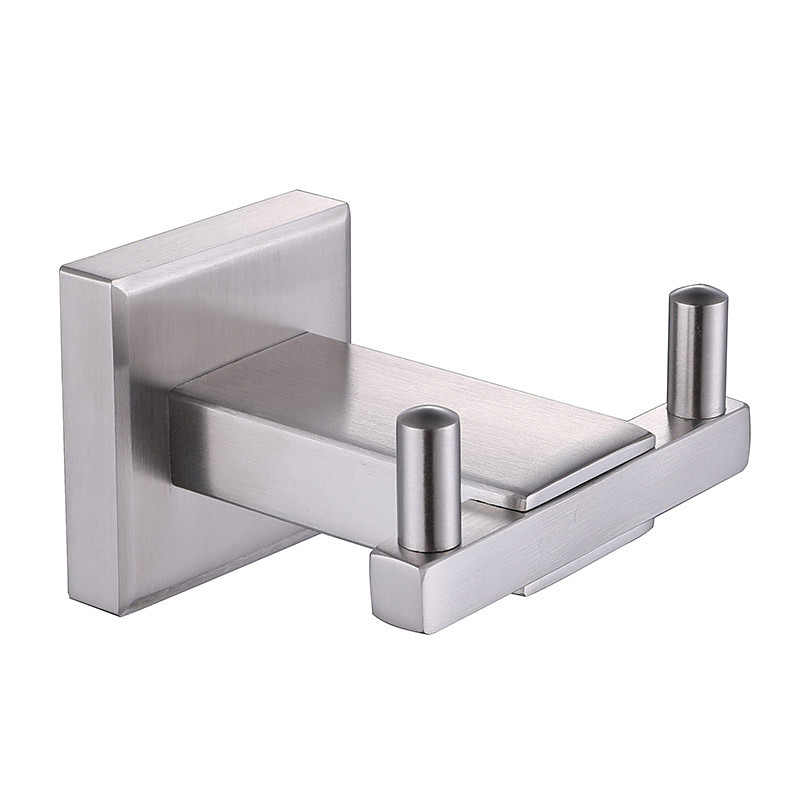Heavy Duty Double Robe Hook Wall Mount Stainless Steel Hand Towel Hooks for Bathrooms, Mirror Polish