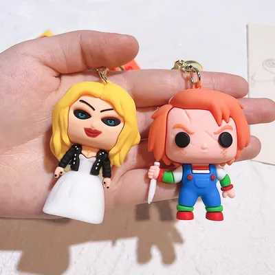 Suicide Squad The Joker & Harley Quinn Keychain Silicone Action Figures Collection Model Toys for