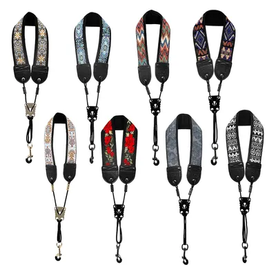 IRIN Saxophone Neck Strap Soprano Alto Tenor Sax Universal Adjustable Strap Embroidered Neck Strap