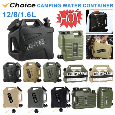 12L Water Storage Container No Leakage Camping Water Storage Carrier Portable Large Capacity Water