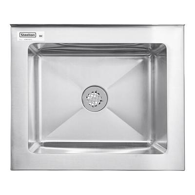 Steelton 20" x 16" x 12" 16 Gauge 304 Stainless Steel One Compartment Floor Mop Sink