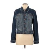 Eileen Fisher Denim Jacket: Blue Jackets & Outerwear - Women's Size Large