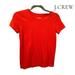 J. Crew Tops | J. Crew Girls Short Sleeve Crewneck Tee Kids Mercantile Broken T-Shirt | Color: Red | Size: Xxs