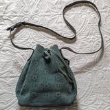 Coach Bags | Coach Mini Bag With Lazer Cut Outs Teal Blue Green Suede | Color: Blue/Green | Size: Os
