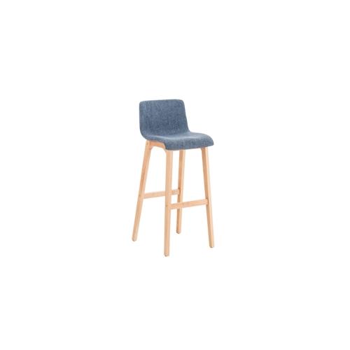 CLP Barhocker Hover Stoff Natura blau