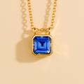 Juvetti Jewelry Margo Gold Necklace Set With Blue Sapphire - Gold