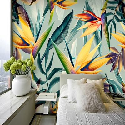 Mural Wallpaper Wall Sticker Covering Print Adhesive Required Tropical Palm Leaf Canvas Home Décor