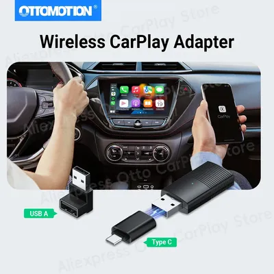 Mini Wireless CarPlay Adapter Car Accessories New Dongle for WiFi Bluetooth Connect Car Play Plug