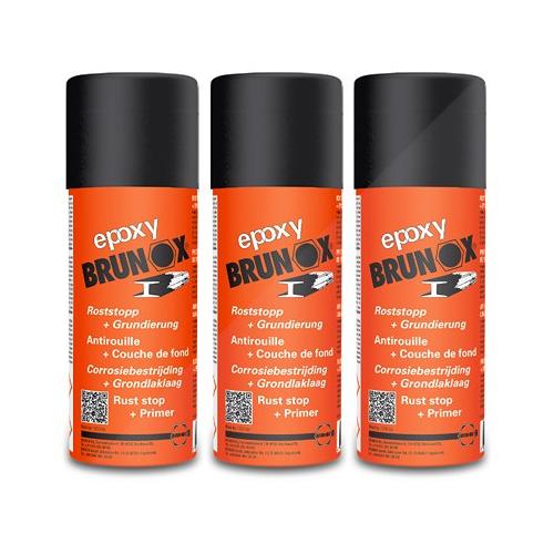 Brunox 3x 400 ml Epoxy Spray Rostumwandler [Hersteller-Nr. BR0,40EP]