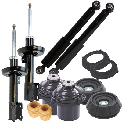 Bestprice 4x Stossdämpfer Gasdruck Komplett-Set [Hersteller-Nr. 31407328] für Opel