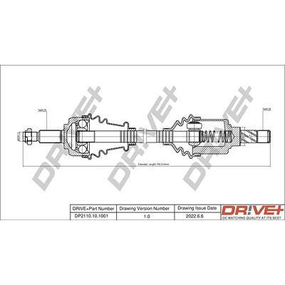 Dr!ve+ Antriebswelle [Hersteller-Nr. DP2110.10.1001] für Renault Image
