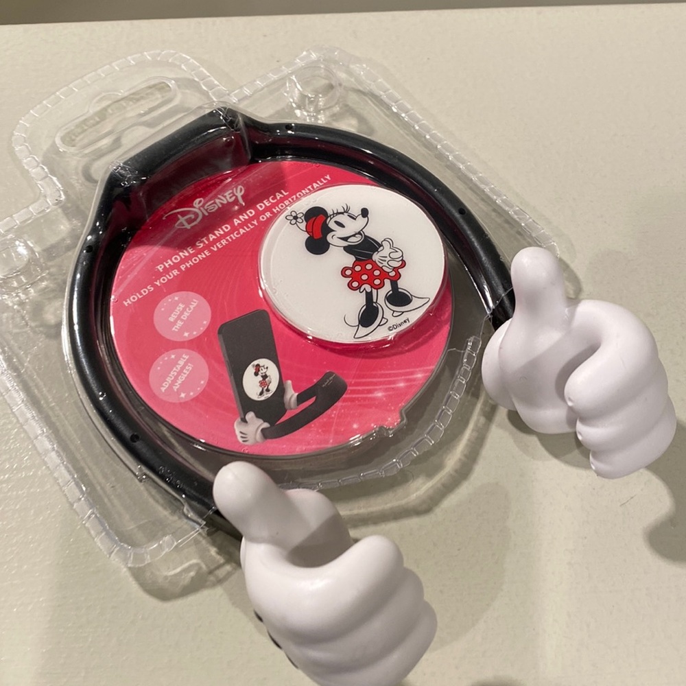 Disney Cell Phones & Accessories | Disney Cellphone Holder And Decal | Color: Black/White | Size: Os