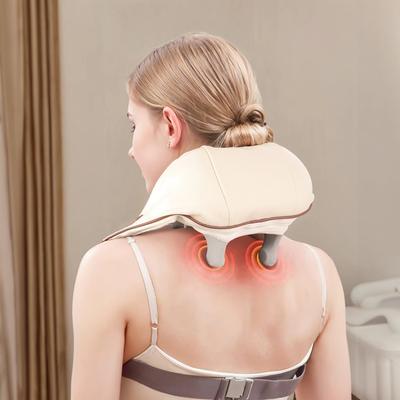 Electric Heat Neck and Shoulder Massager,5D Simulate Hand Kneading