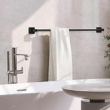 Novond Bath Towel Bar, 22 Inch Stainless Steel Matte Towel Racks, Sturdy Wall Mounted Bath Towel Metal in Black | 2.36 H x 22 W x 1.77 D in | Wayfair