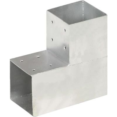 Pfostenverbinder L-Form Verzinktes Metall 101 x 101 mm Vidaxl Image