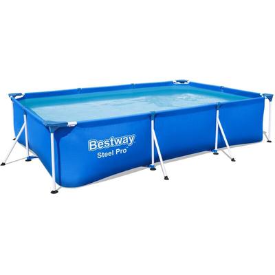 Frame Pool steel pro eckig 300 x 201 x 66 cm blau - Blau - Bestway