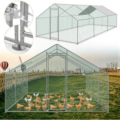 Tolletour - Hühnerstall 3x6x2m Hühnerhaus verzinktem Hasenkäfig Geflügelstall Käfig Dach Image