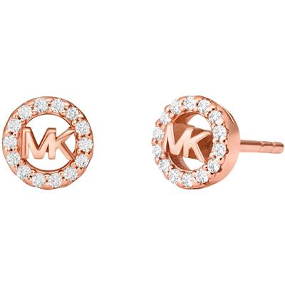 Paar Ohrstecker MICHAEL KORS "PREMIUM, MKC1727CZ791, MKC1727CZ710, MKC1727CZ040", rosa (roségoldfarben, kristallweiß, kr