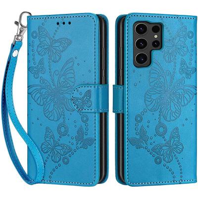 Phone Case For Samsung Galaxy S24 Ultra Plus S23 S22 S21 S20 Ultra Plus FE A55 A35 A25 A15 5G A54 A34 A14 A72 A52 A32 A22 A12 A53 A33 A23 A13 Back Cover with Stand Holder Magnetic with Wrist Strap