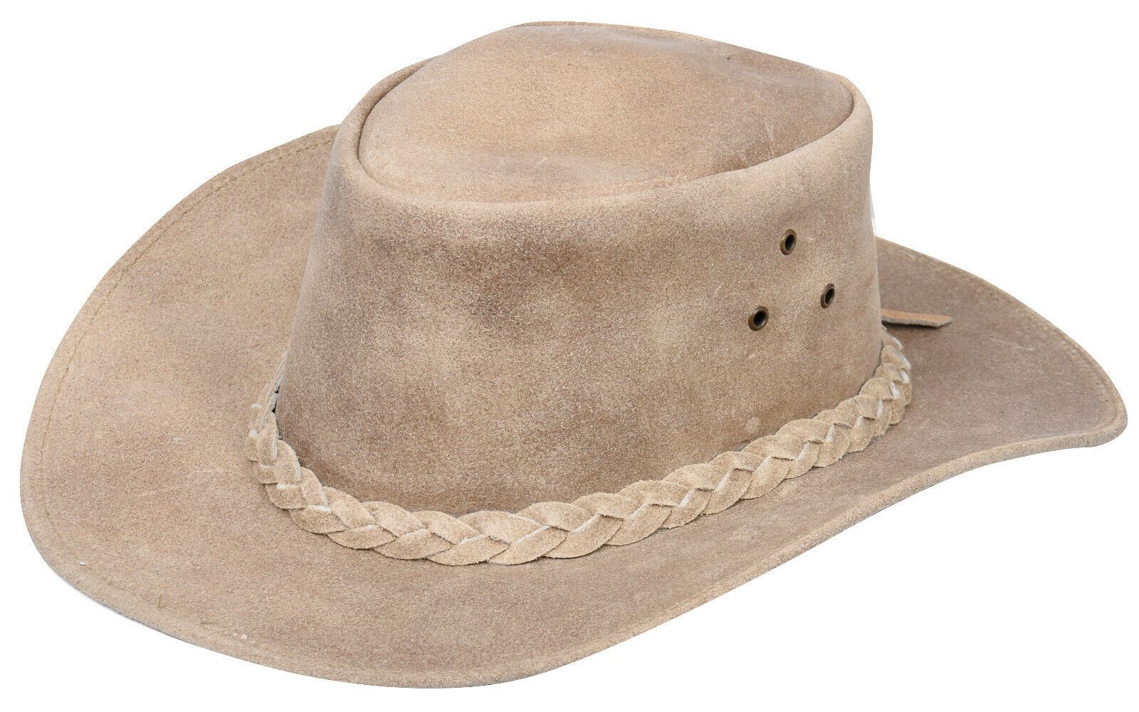 Cowboy Outback Echtes Vintage Leder Aussie Bush Hat Image