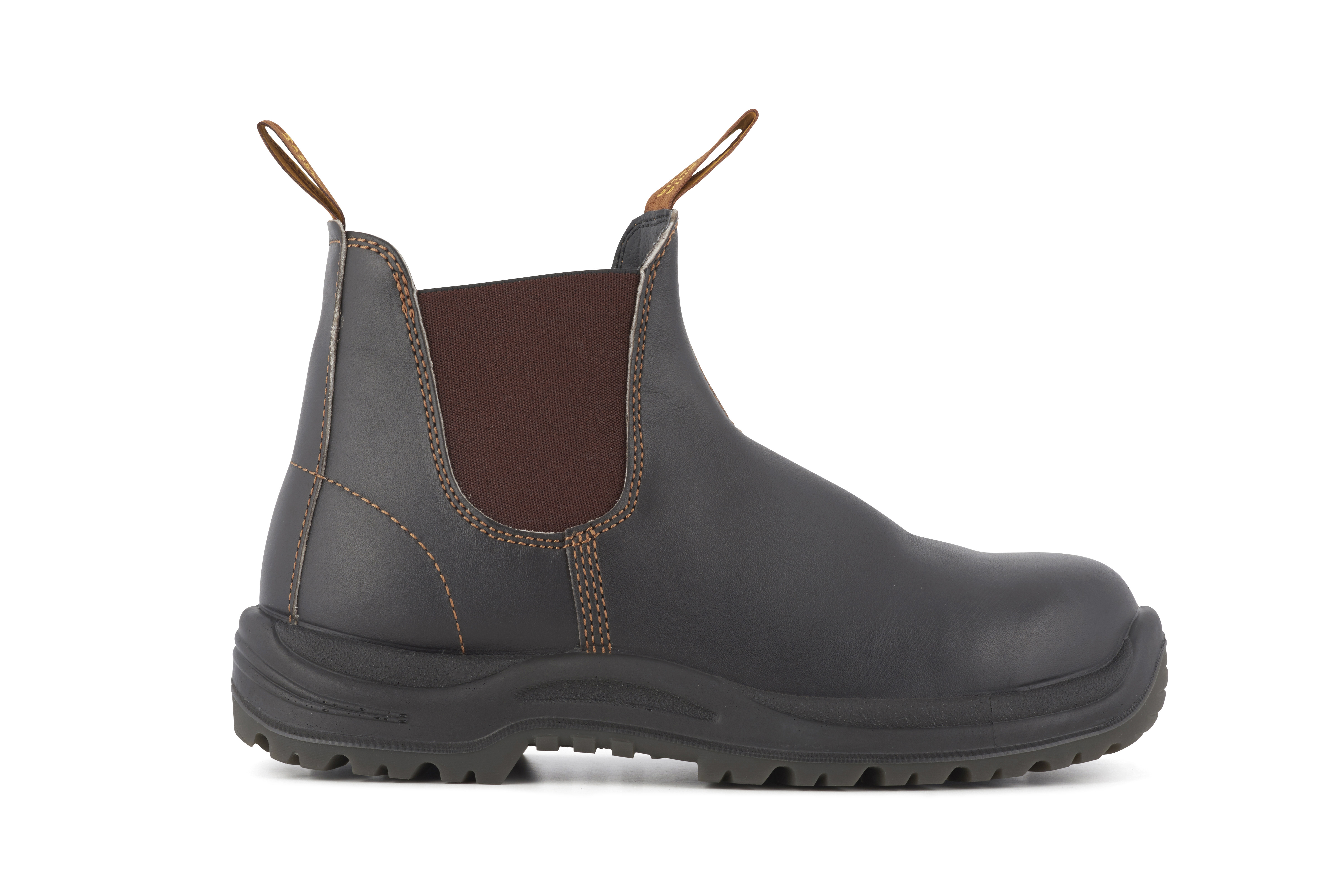 Blundstone #192 Brauner Chelsea-Stiefel mit Stahlkappe Image