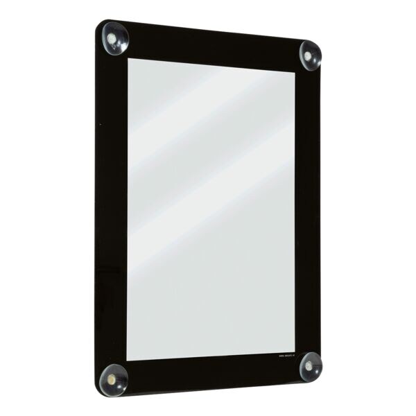 Securit Fenster-Posterrahmen mit Saugnäpfen A4 schwarz, 27.1x36x0.2 cm Image