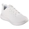 Sneaker SKECHERS "UNO LITE", Damen, Gr. 35, weiß, Lederimitat, unifarben, casual, Schuhe Sneaker, Freizeitschuh, Halbschuh, Schnürschuh im monochromen Look