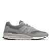 Sneaker NEW BALANCE "CM997", Gr. 41,5, grau, Leder, Textil, sportlich, Schuhe