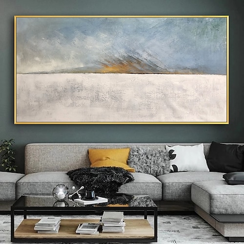 Mintura handgemachte abstrakte Ölgemälde auf Leinwand, Wandkunst, Dekoration, modernes Bild für Heimdekoration, gerolltes, rahmenloses, ungedehntes Gemälde Image