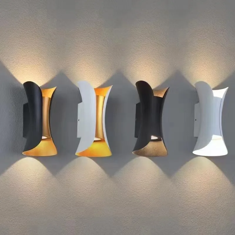 IP65 LED Wasserdichte Wandleuchten 6W 12W Innen- und Außenbereich Verstellbare Wandlampe für Hof, Veranda, Flur, Schlafzimmer