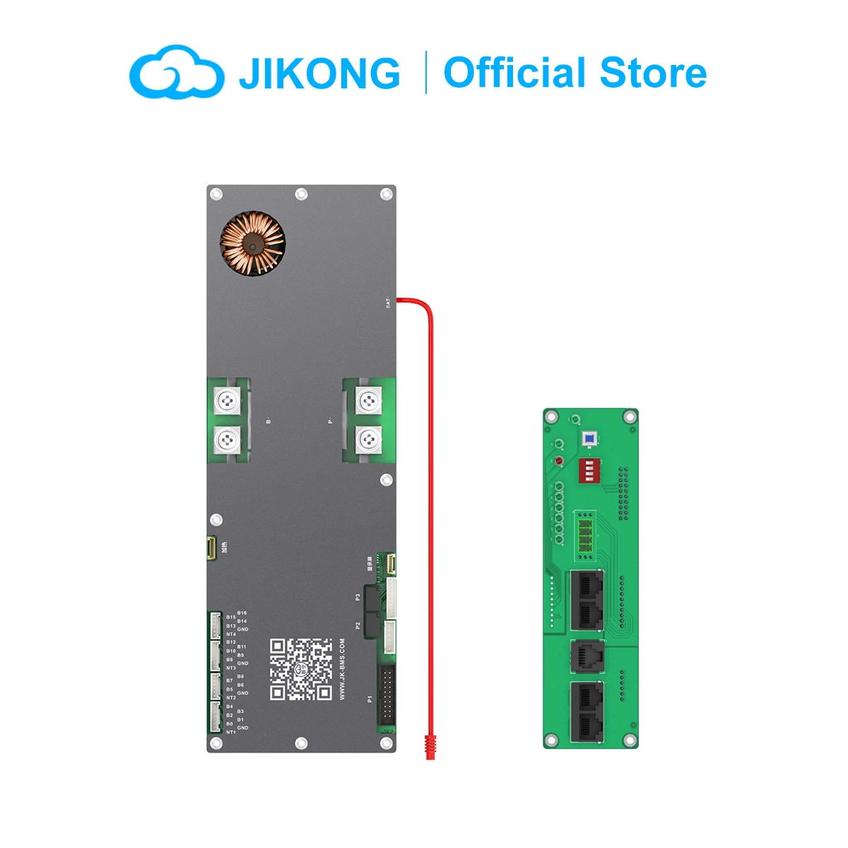 JIKONG BMS 8S/16S 24V 48V LiFePo4 Li-Ion Akku 100A 150A 200A Haushalt Energie BMS zu Wechselrichter Aktiver Balancer 1A 2A Image