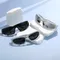 Neuankömmling Beliebte Damen Sonnenbrille Punk Sonnenbrille Einzigartige ovale Sonnenbrille Herren Goggle Shades Spiegel Bunte Y2K Brillen
