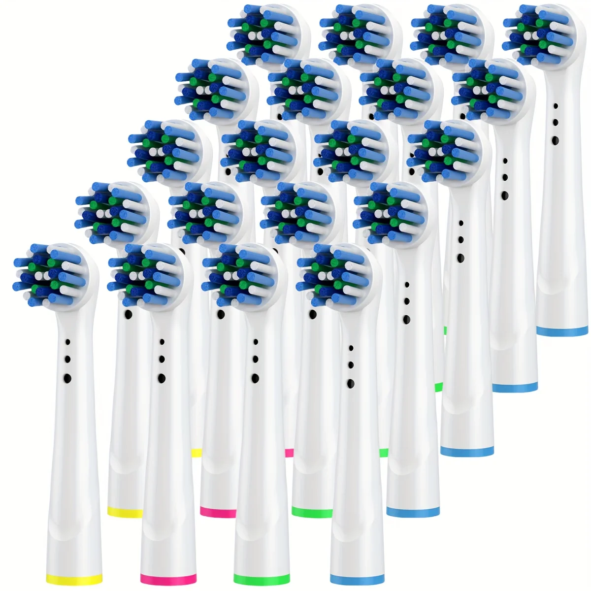 10 Stück Ersatz-Zahnbürstenköpfe, kompatibel mit Oral-B Braun Professionelle elektrische Zahnbürstenköpfe, Bürstenköpfe