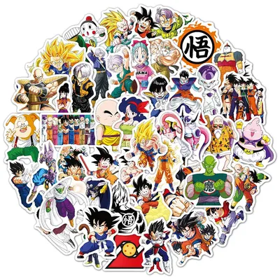 10/30/50/100 stücke Cartoon Dragon Ball Anime Aufkleber coole Super Saiyan Sohn Goku Graffiti Image