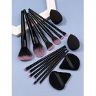 12Pcs Soft Makeup Brushes Set for Cosmetic Beauty Foundation Blush Powder Eyeshadow Concealer Blending Make Up Brush