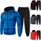 Tute da uomo Abbigliamento da uomo Set da uomo Set con cappuccio Felpa con cerniera Felpa sportiva