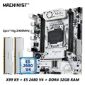 MACHINIST X99 Scheda madre Combo LGA 2011-3 Xeon E5 2680 V4 Kit Processore CPU DDR4 32GB 2400MHz RAM