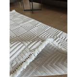 White 138 x 48 x 0.47 in Area Rug - Foundry Select Tivan Area Rug w/ Non-Slip Backing Polypropylene | 138 H x 48 W x 0.47 D in | Wayfair