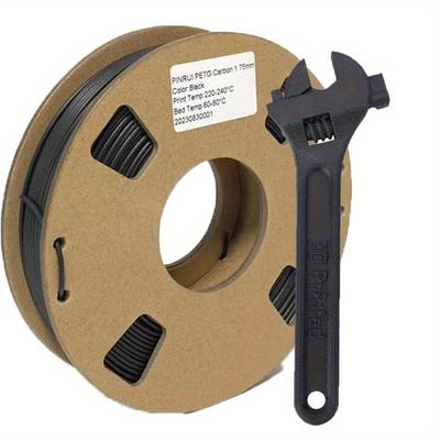 TEMU Pinrui High-strength Carbon Fiber Petg Filament For 3d Printing - 250g, Moisture-free, Strong Layer Bonding Image