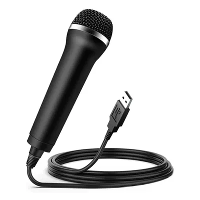 Universal USB Wired Microphone Karaoke Mic for PlayStation 4/PS4/Switch/Wii/Xbox/PC Computer