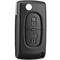 Tuserxln - 2 Buttons Coque de clé de voiture Peugeot Coque Compatible CE0523 clé à Rabat Pliable