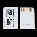 Adattatore per custodia per scheda di memoria convertitore a 2 Slot per PSP Micro SD TF Flash Card