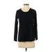 J.Jill Long Sleeve T-Shirt: Black Tops - Women's Size Small Petite