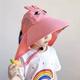 Kids Cute Dinosaur Uv Protection All Seasons Bucket Hat With Whistle, Outdoor Shoulder Cover Breathable Mesh Design Bucket Hat, For Boys & Girls