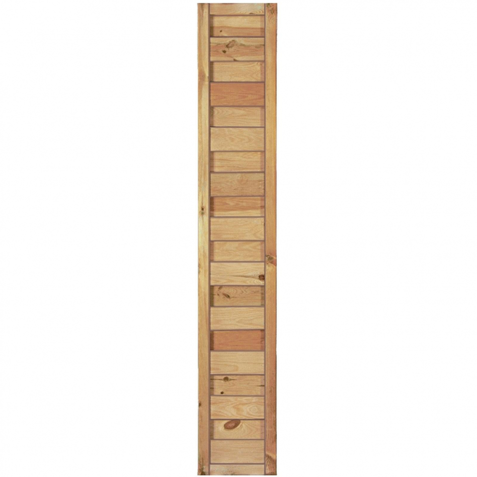 T&J Sichtschutzzaun Maxi-Massiv Sichtschutz Lamellenzaun, 30x180 cm Image