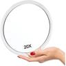 Miroir grossissant, 20X Grossissant Miroir avec ventouses (15cm Rond) Parfait pour Le Miroir de